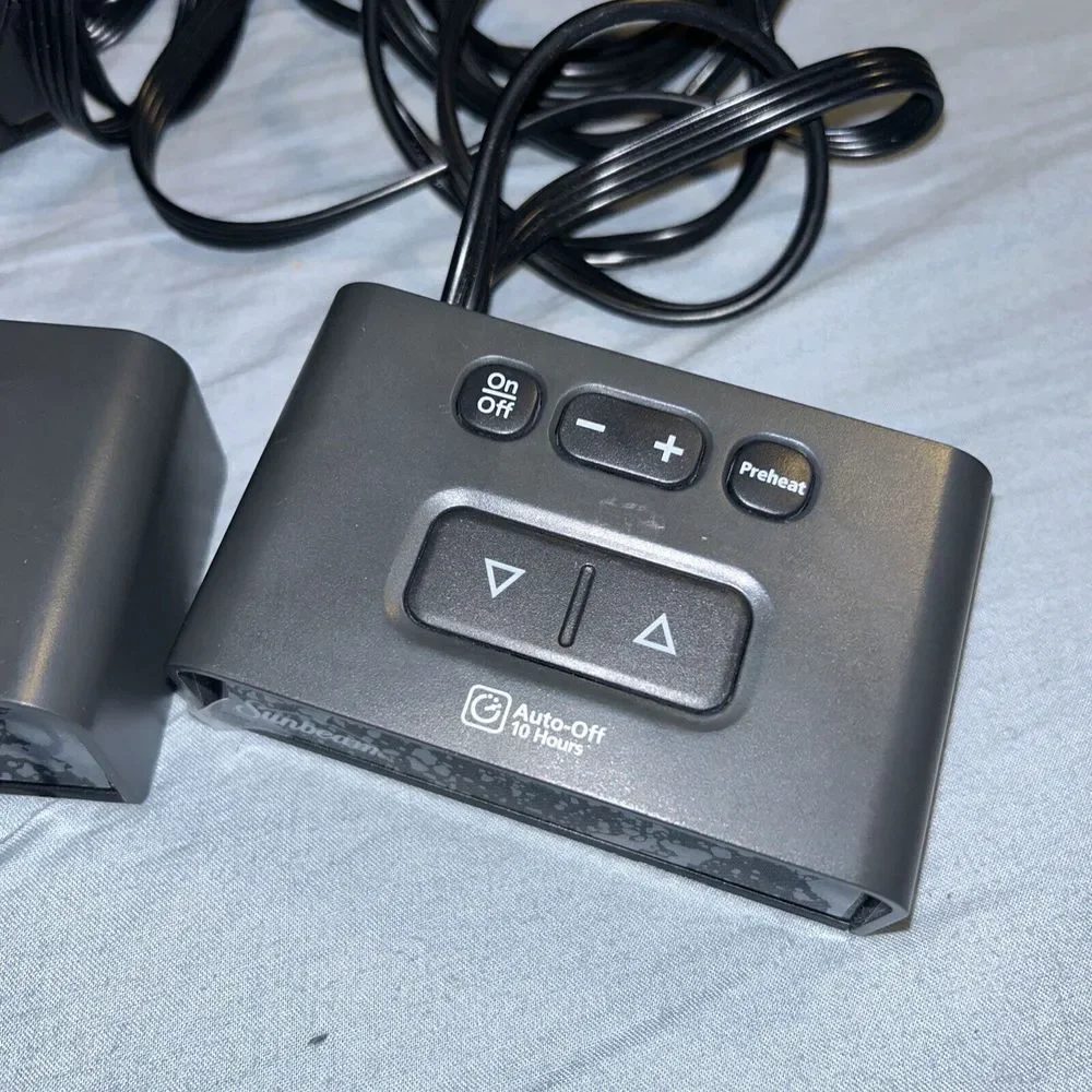 Sunbeam Holmes Electric Blanket Dual Control PAC-0531 U85KQA 4 Prong 360w B1‎